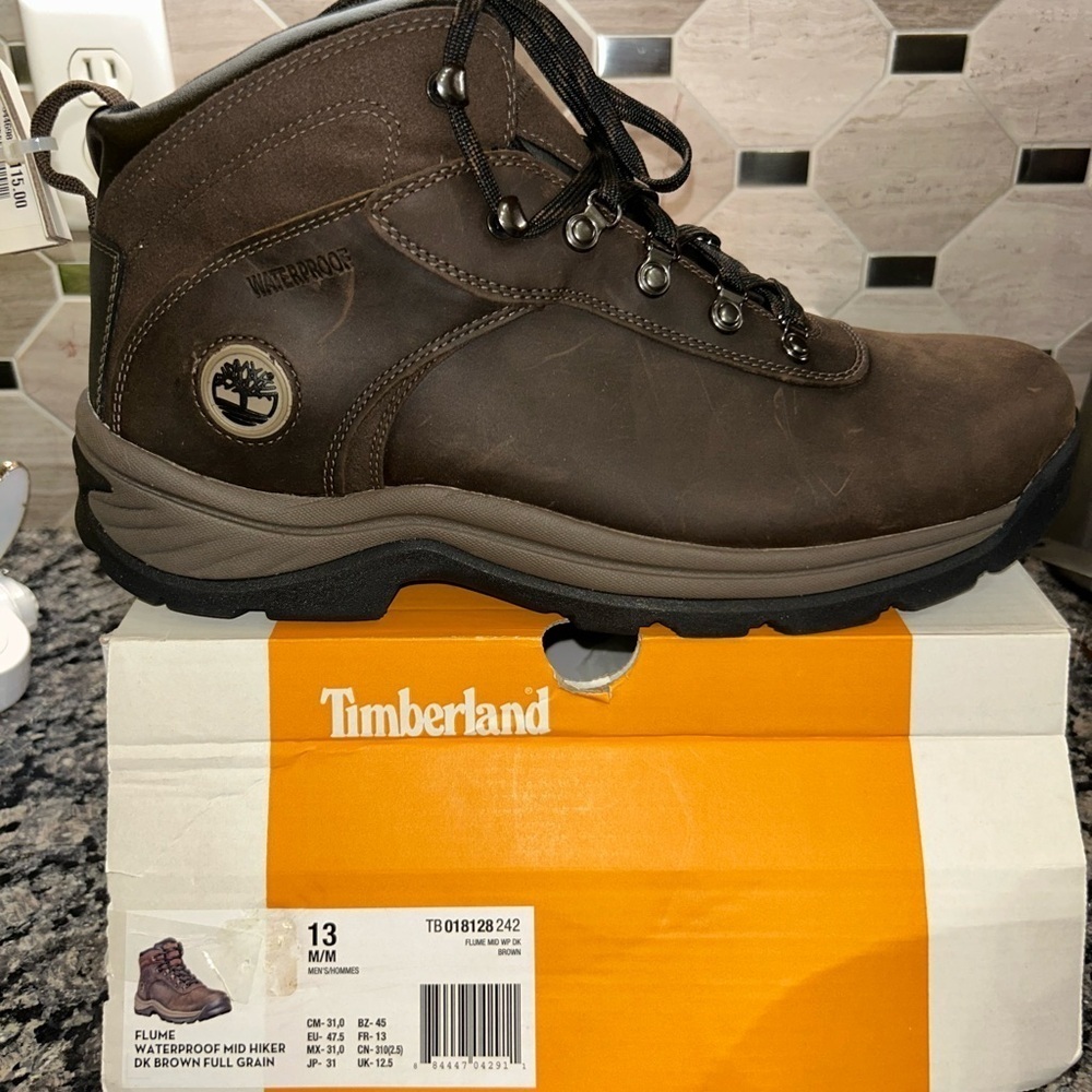 Timberland PRO Men's Flume Mid Waterproof Steel Toe Work Boots size 13 new/box